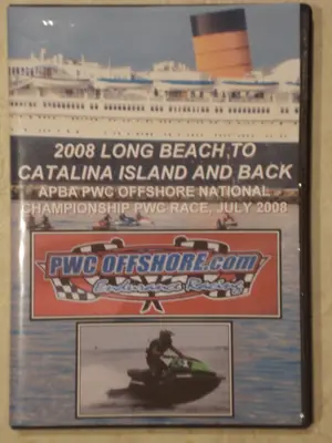 Sleeve of 2008 APBA Long Beach to Catalina and Back PWC Offshore National Championship Race DVD